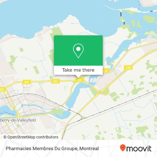 Pharmacies Membres Du Groupe map