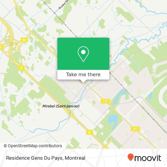 Residence Gens Du Pays map