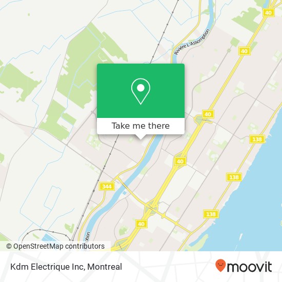 Kdm Electrique Inc map