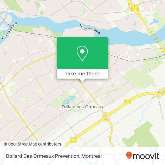 Dollard Des Ormeaux Prevention map