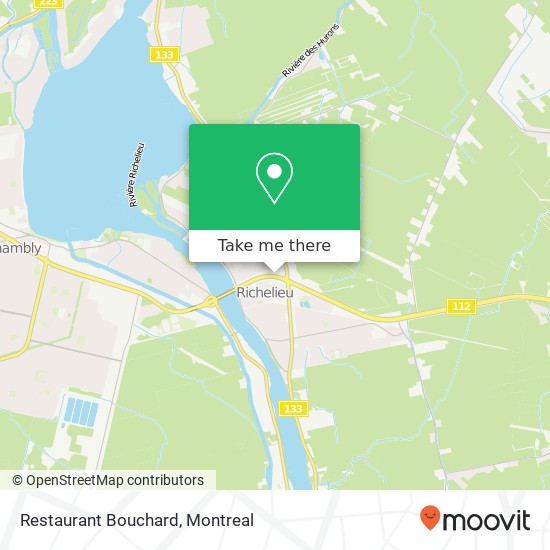 Restaurant Bouchard map