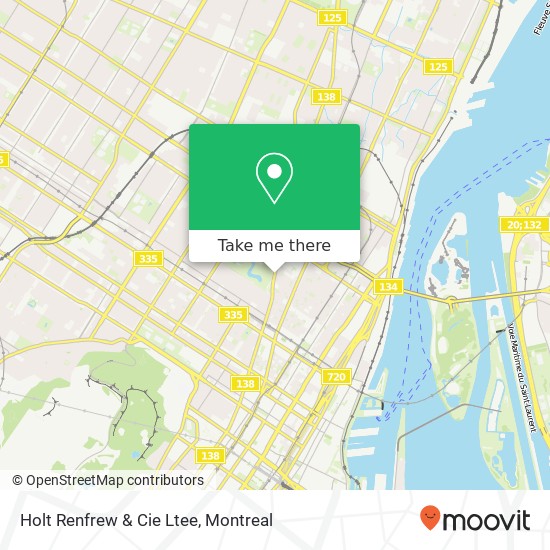 Holt Renfrew & Cie Ltee map