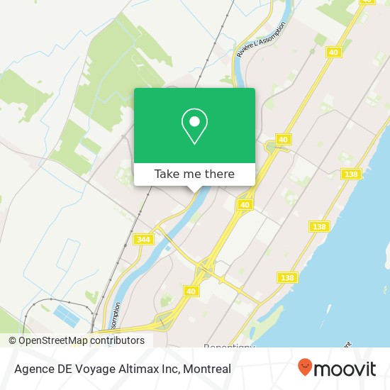 Agence DE Voyage Altimax Inc map