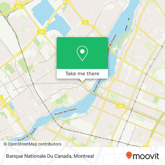 Banque Nationale Du Canada map