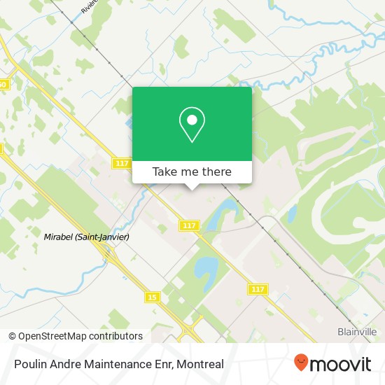 Poulin Andre Maintenance Enr map