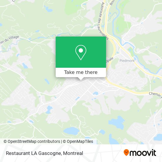Restaurant LA Gascogne map