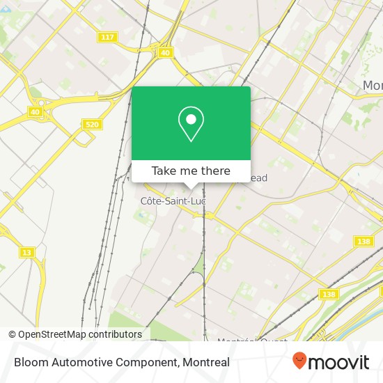 Bloom Automotive Component map