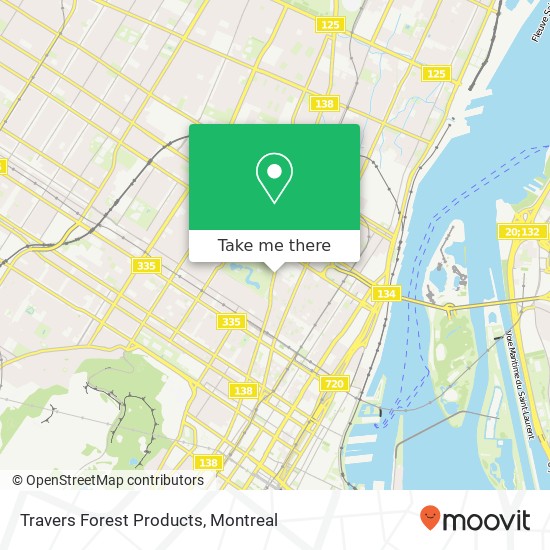 Travers Forest Products map