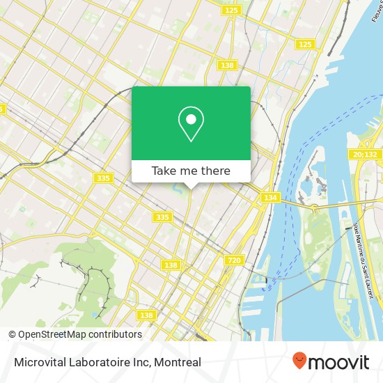 Microvital Laboratoire Inc map