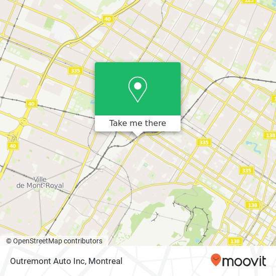 Outremont Auto Inc map