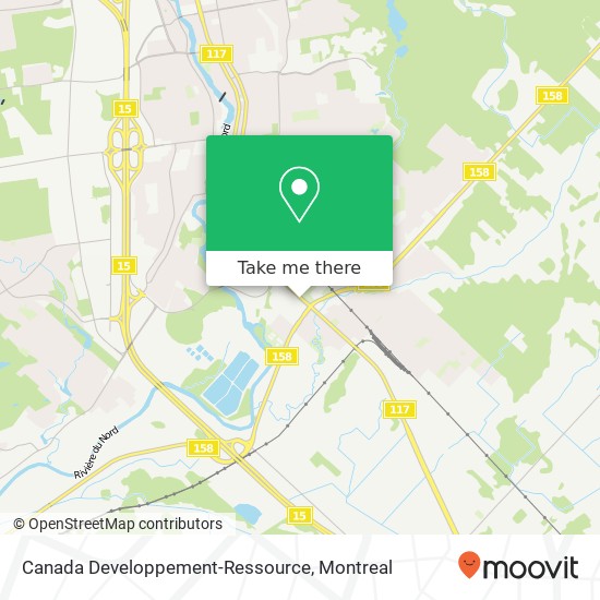 Canada Developpement-Ressource map