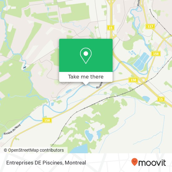 Entreprises DE Piscines map