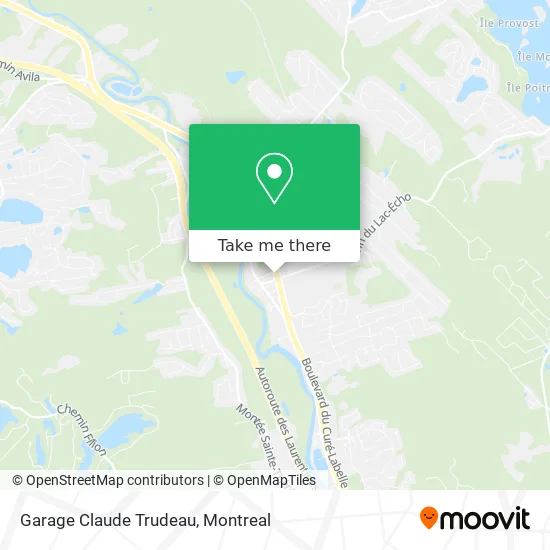 Garage Claude Trudeau map