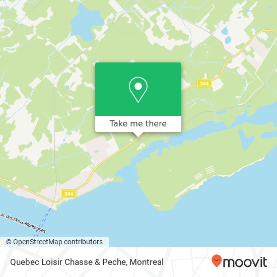 Quebec Loisir Chasse & Peche map