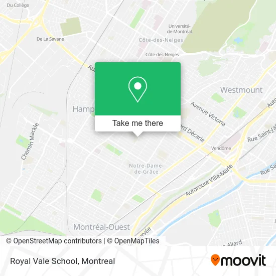 Royal Vale School map