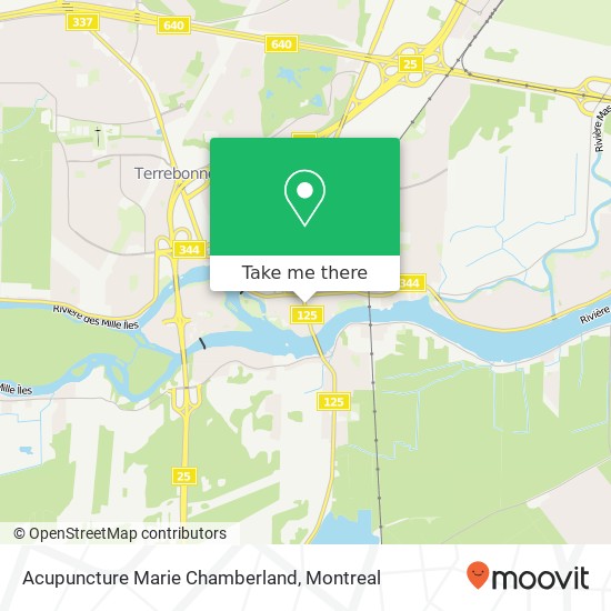 Acupuncture Marie Chamberland map