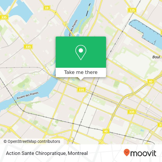 Action Sante Chiropratique map