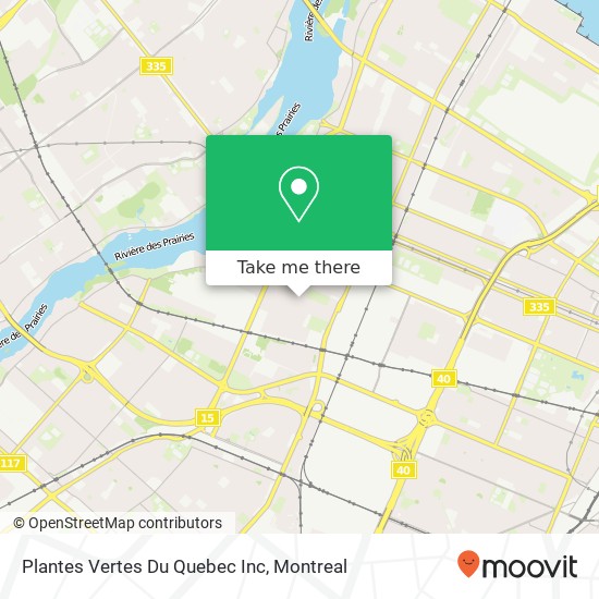 Plantes Vertes Du Quebec Inc map
