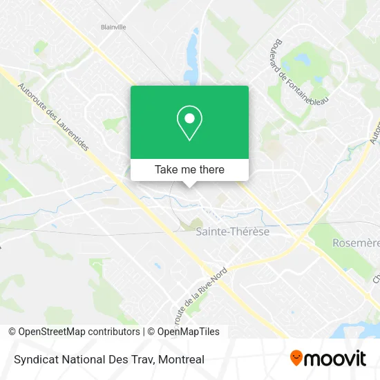 Syndicat National Des Trav map