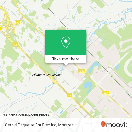 Gerald Paquette Ent Elec Inc map