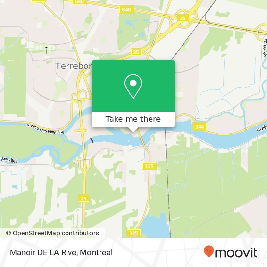 Manoir DE LA Rive map