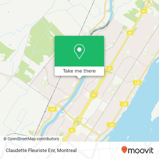 Claudette Fleuriste Enr map