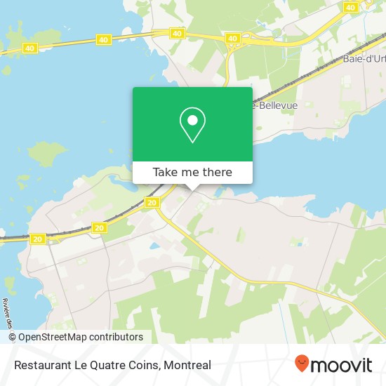 Restaurant Le Quatre Coins map