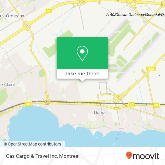 Cas Cargo & Travel Inc map