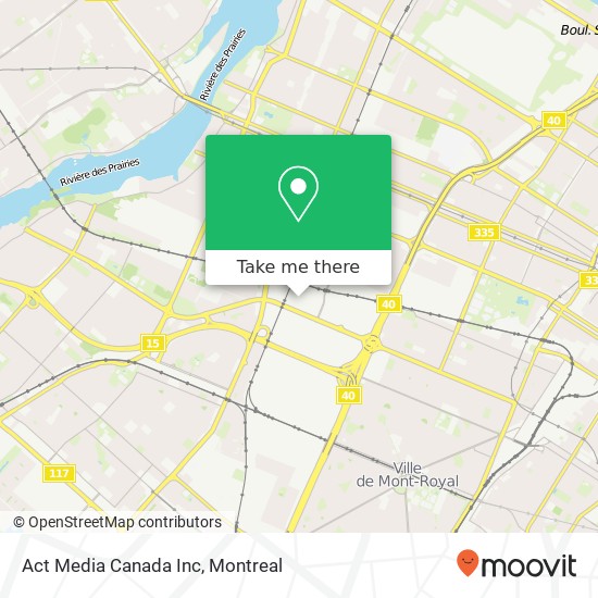 Act Media Canada Inc map