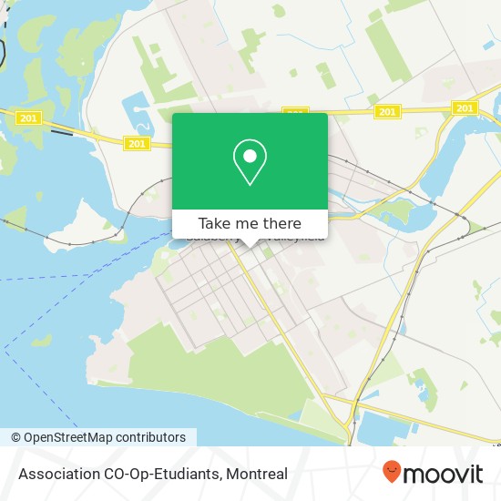 Association CO-Op-Etudiants map