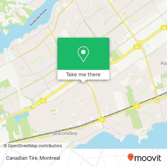 Canadian Tire map