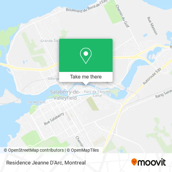 Residence Jeanne D'Arc map