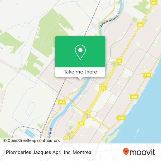 Plomberies Jacques April Inc map