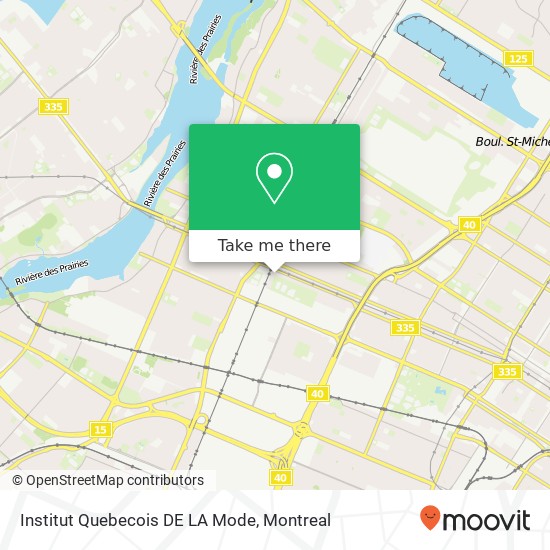 Institut Quebecois DE LA Mode map