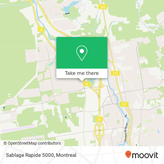 Sablage Rapide 5000 map