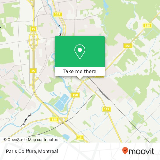 Paris Coiffure map