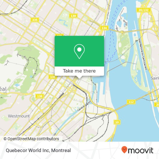 Quebecor World Inc map