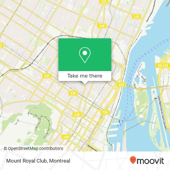 Mount Royal Club map