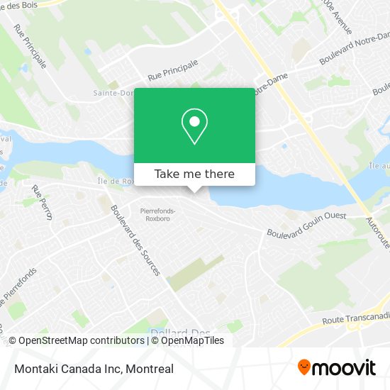 Montaki Canada Inc map