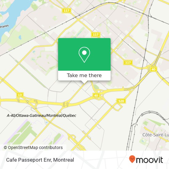 Cafe Passeport Enr map