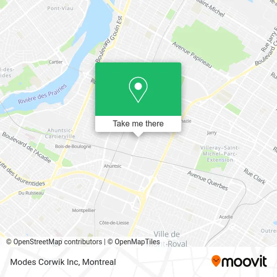 Modes Corwik Inc map