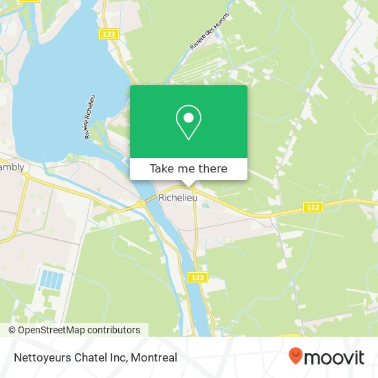 Nettoyeurs Chatel Inc map