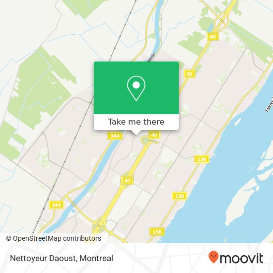 Nettoyeur Daoust map