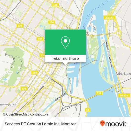 Services DE Gestion Lomic Inc map