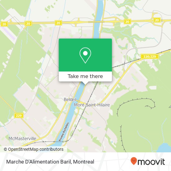 Marche D'Alimentation Baril map