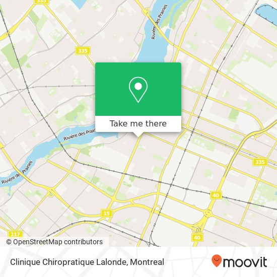 Clinique Chiropratique Lalonde map