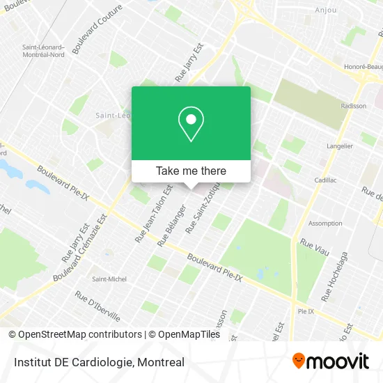 Institut DE Cardiologie map