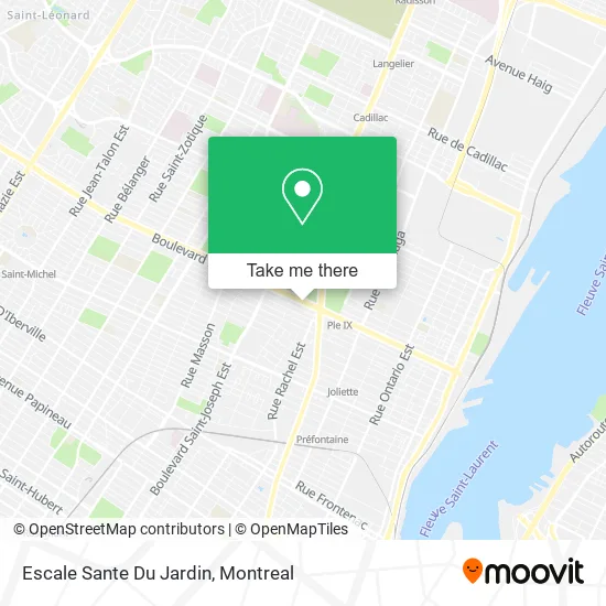 Escale Sante Du Jardin map