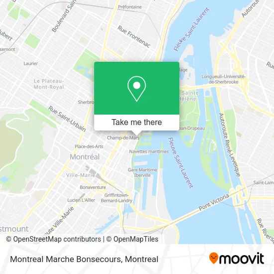 Montreal Marche Bonsecours map
