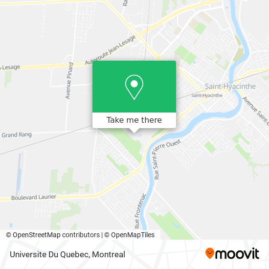 Universite Du Quebec map